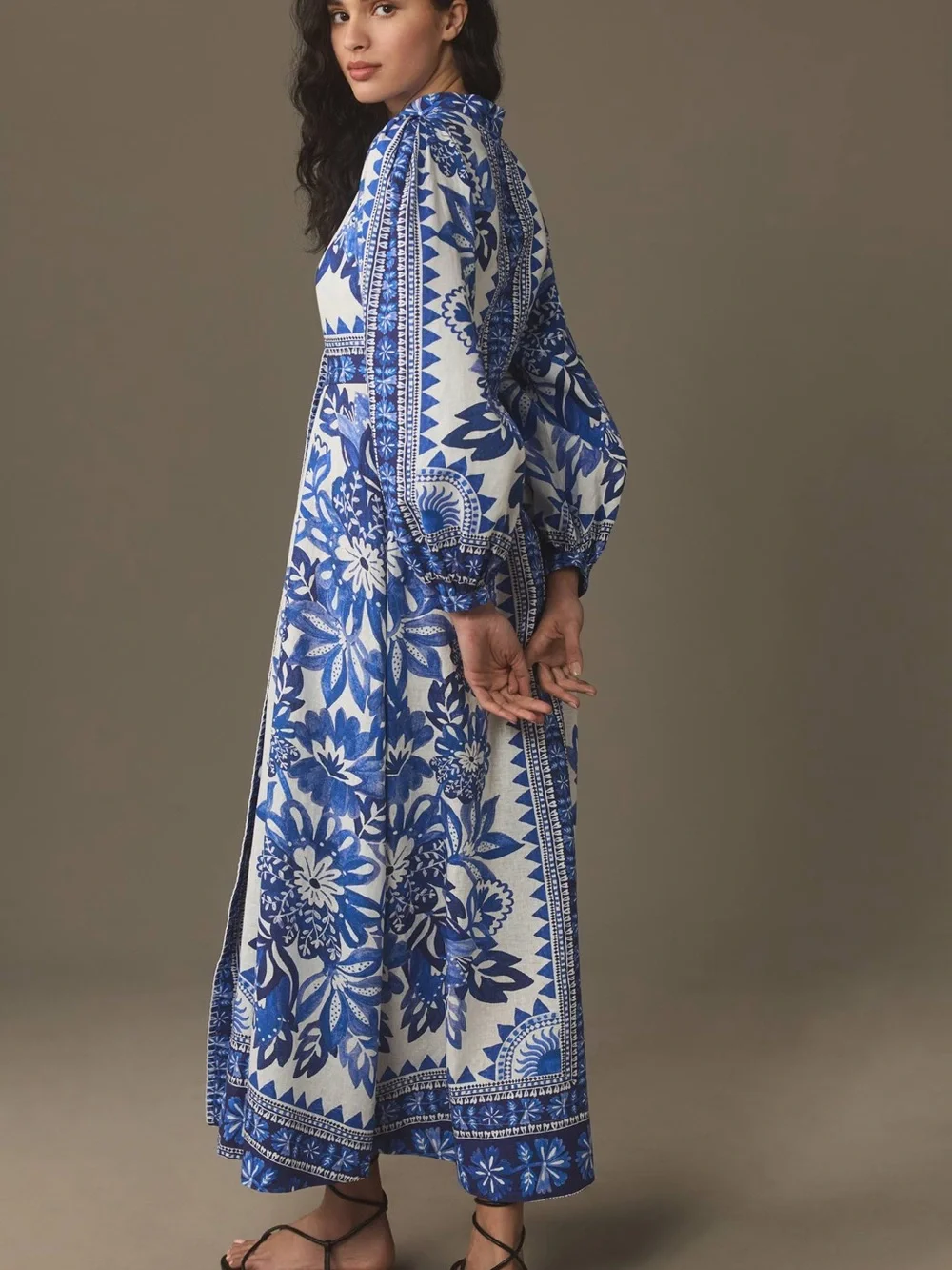 Farm Rio Tapestry Linen Maxi Dress - Picture 4 of 9